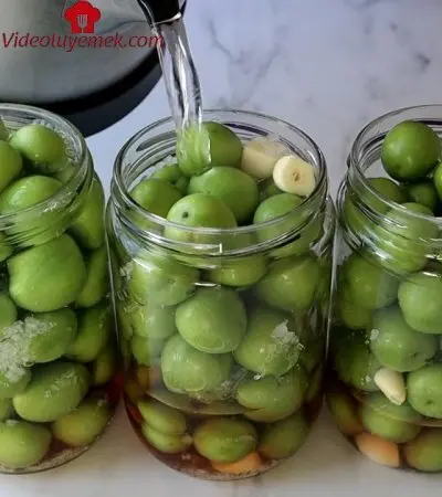 1 Kg Eriğin Varsa Bu Tarifi Dene ️ Kaynar Su Ile Yaptığım Kütür Kütür Erik Turşusu Tarifi