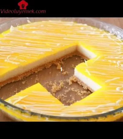 Limon Varsa Bu Pastayı Hemen Yap! Fırına Gerek Yok Tepside Yalancı Cheesecake