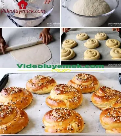 Böylesine Kabaran Şekli Şahane Bir Poğaça Tarifi Görmediniz / Çıtır Çıtır Katmer Poğaça