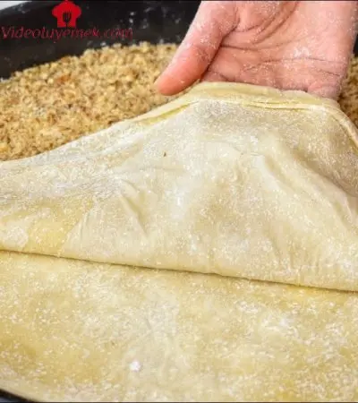 Oklava Kullanmak Yok ️ Tek Tek Açmak Yok ️ Çok Kolay Çıtır Çıtır 45 Katlı Baklava Yapımı