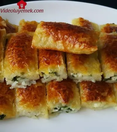 Sos Sürmeden Baklavalık Yufka Ile Çıtır Börek