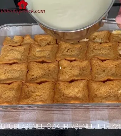Tam Ölçülü Herkesin Çok Sevdiği Karamelli Etimek Tatlısı Tarifi