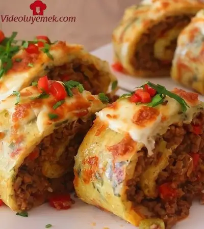 Herkesi Şaşırtan Tarif Hamursuz Kıymalı Börek Tarifi/Kıymalı Rulo Patates