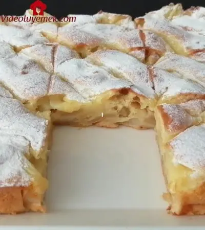 Bu Keki Kış Boyunca Sık Sık Yapmak Isteyeceksiniz /Şahane Bir Muhallebili Elmalı Kek Tarifi