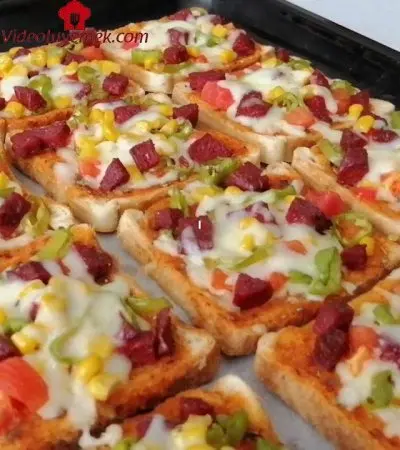 Gerçek Pizzayı Aratmayacak Kadar Güzel ! Inanılmaz Lezzetli Tost Ekmeğinden Pizza Tarifi