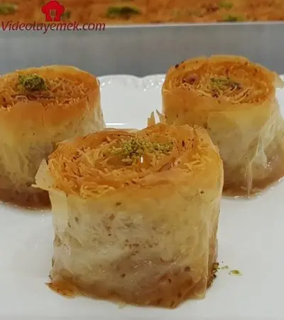 Baklava Yufkasından Kadayıf Sarma Tarifi-Kolay Baklava Tarifleri-Gurbetinmutfagi