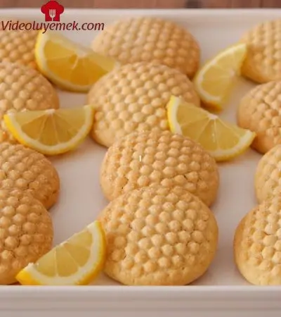 Sadece Sıvı Yağ Ile Limonlu Nefis Kurabiye Tarifi Margarin Tereyağı Yok! Kolay Az Malzeme !